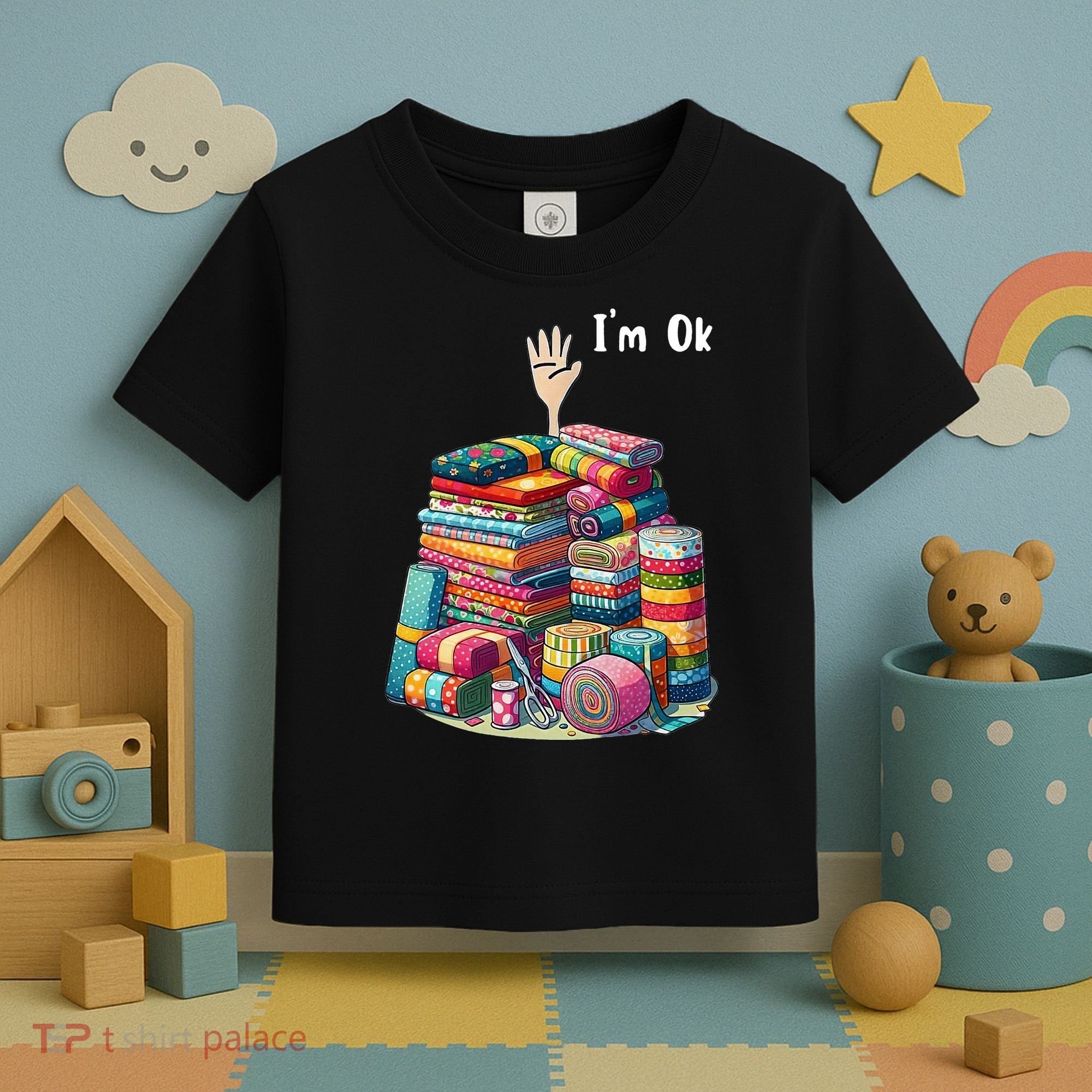 IM Ok Sewing Quilting Toddler T-Shirt