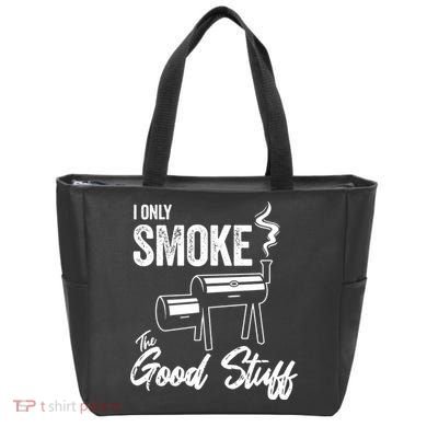 I Only Smoke The Good Stuff Funny BBQ Design For Dad Tote Bag