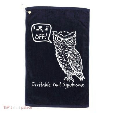 Irritable Owl Syndrome Golf Towel