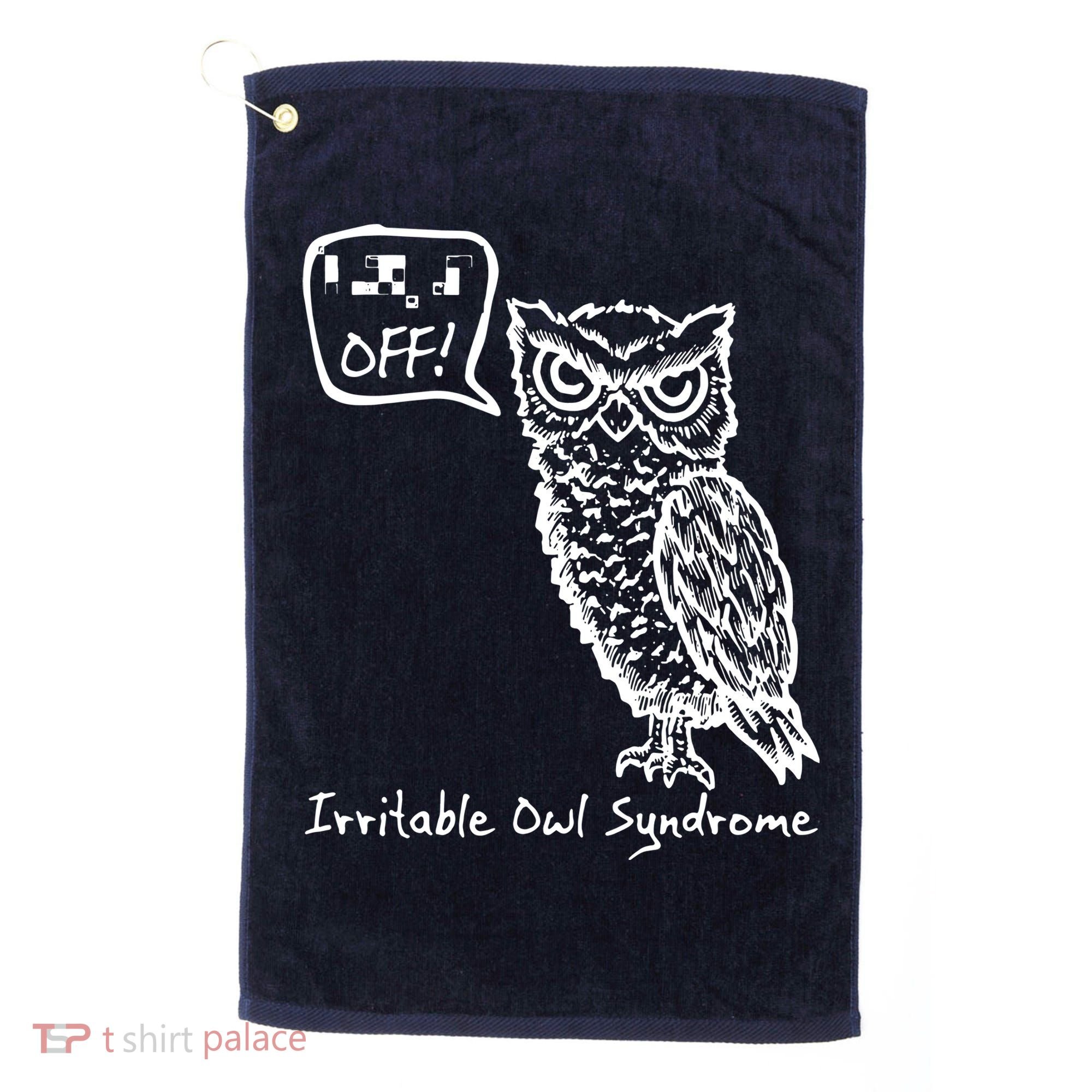 Irritable Owl Syndrome Golf Towel