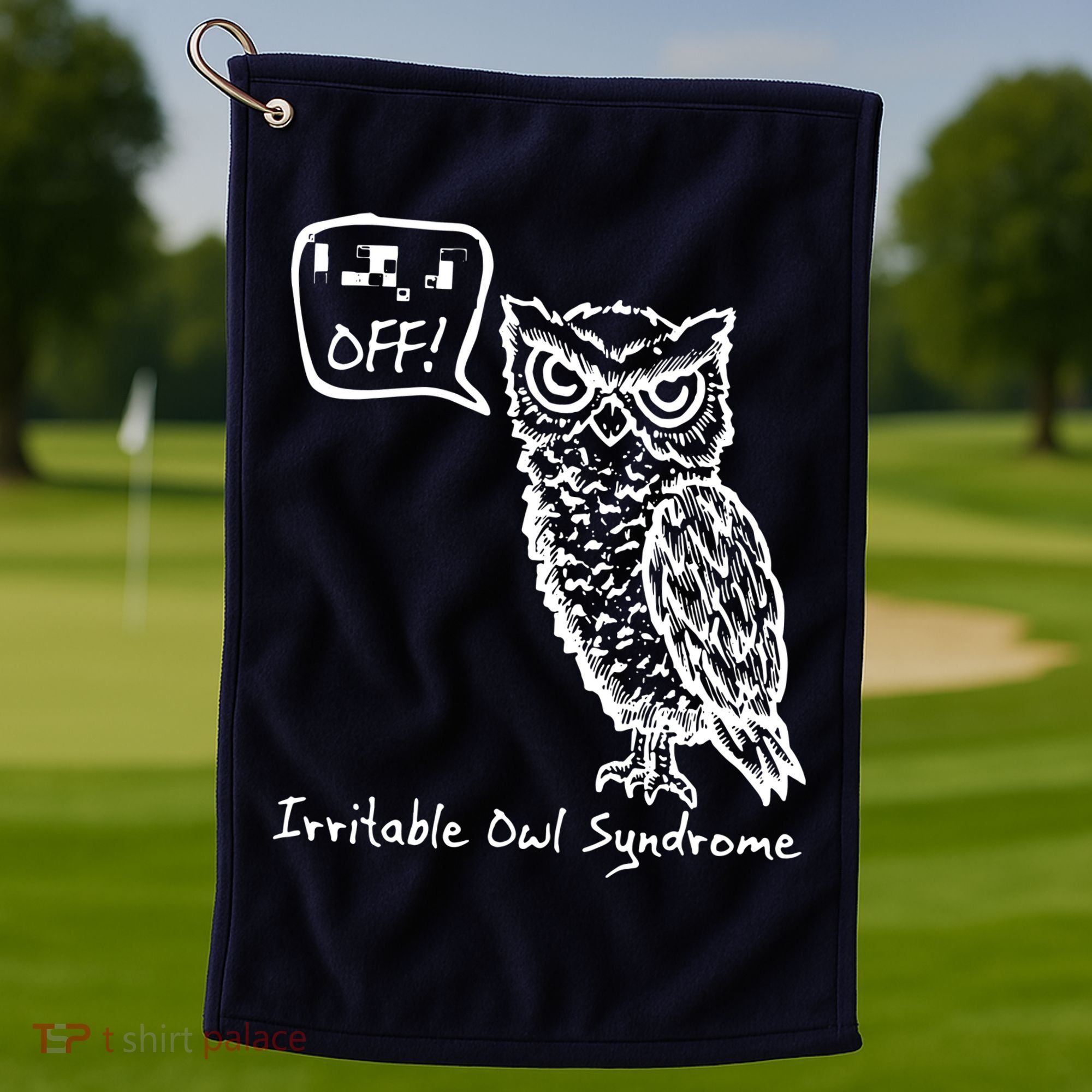 Irritable Owl Syndrome Golf Towel