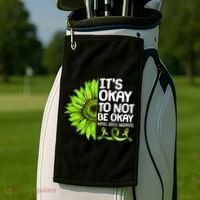It's Okay To Not Be Okay Mental Health Awareness Golf Towel thumb 2