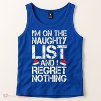 I'm On The Naughty List And I Regret Nothing Funny Christmas Gift Tank Top thumb 2
