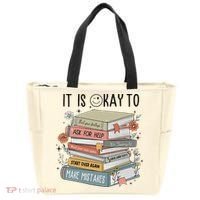It's Okay To Feel Your Feeling, Ask For Help Mental Health Tote Bag thumb 0
