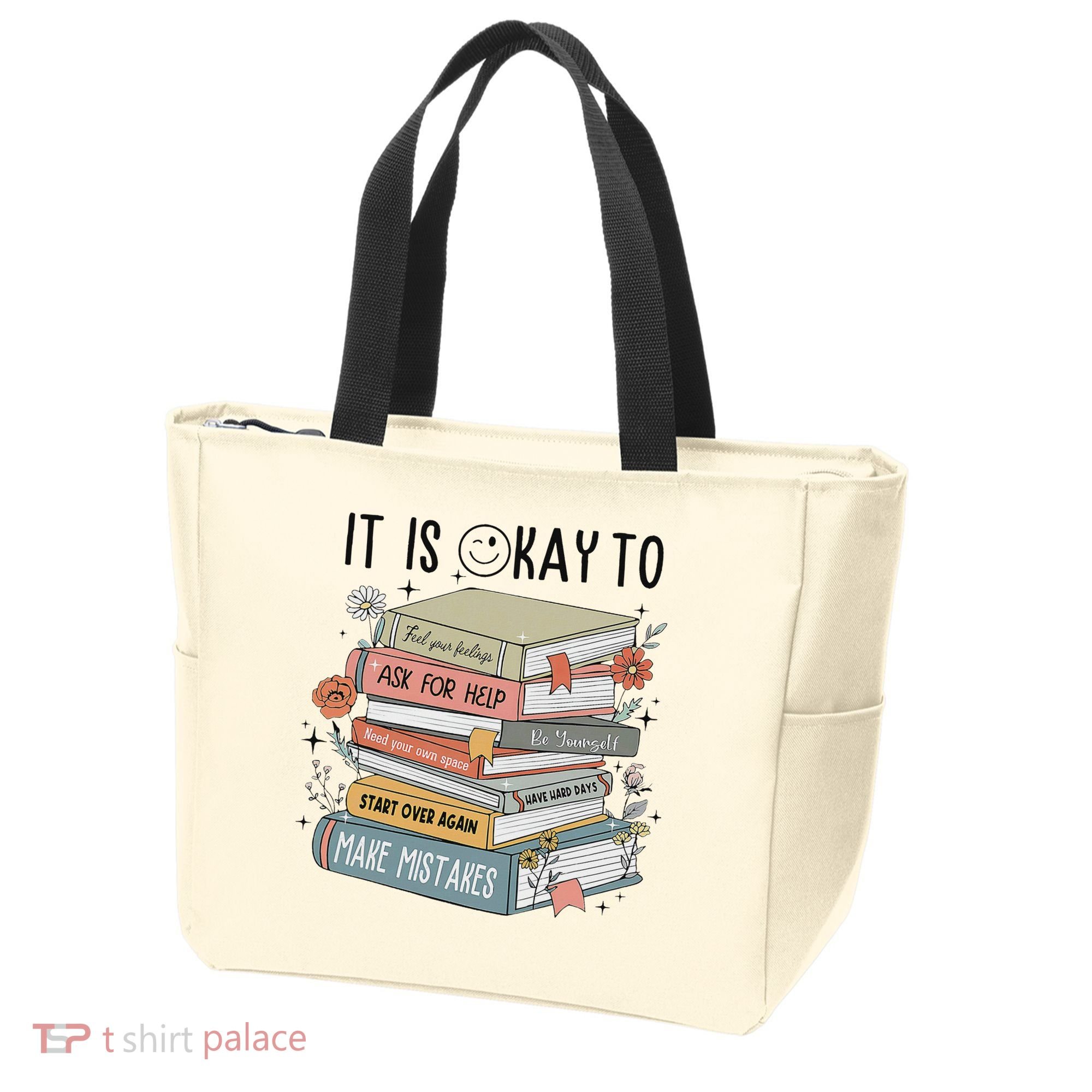 It's Okay To Feel Your Feeling, Ask For Help Mental Health Tote Bag