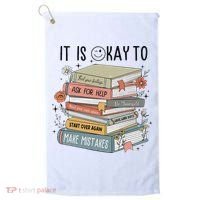 It's Okay To Feel Your Feeling, Ask For Help Mental Health Golf Towel thumb 0
