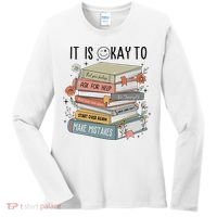 It's Okay To Feel Your Feeling, Ask For Help Mental Health Women's Long Sleeve Shirt thumb 0
