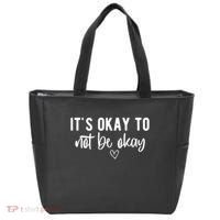 Its Okay To Noe Be Okay Mental Awareness Tote Bag thumb 0