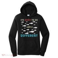 It's Okay To Be Different Fish Autism Awareness Month Women's Hoodie thumb 0