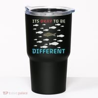 It's Okay To Be Different Fish Autism Awareness Month Tumbler thumb 0