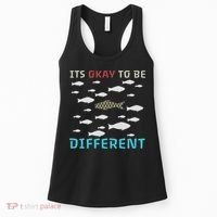It's Okay To Be Different Fish Autism Awareness Month Women's Tank Top thumb 0