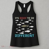 It's Okay To Be Different Fish Autism Awareness Month Women's Tank Top thumb 3