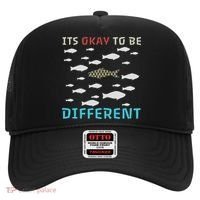 It's Okay To Be Different Fish Autism Awareness Month Hat thumb 0