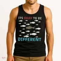 It's Okay To Be Different Fish Autism Awareness Month Tank Top thumb 3