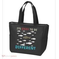 It's Okay To Be Different Fish Autism Awareness Month Tote Bag thumb 3