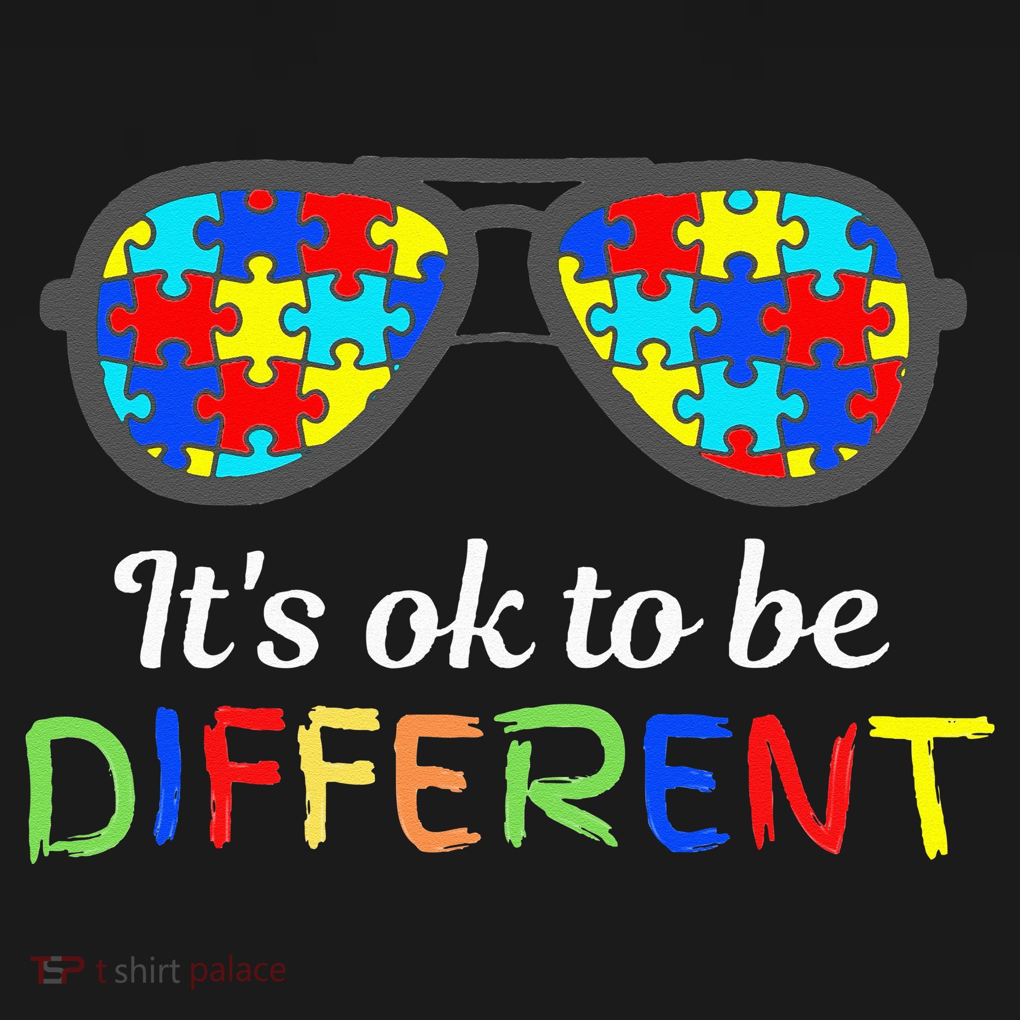 It's Ok To Be Different Sunglasses Be Kind Autism Aware Apron