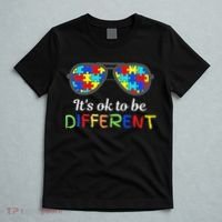 It's Ok To Be Different Sunglasses Be Kind Autism Aware T-Shirt thumb 5