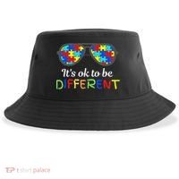 It's Ok To Be Different Sunglasses Be Kind Autism Aware Sustainable Bucket Hat thumb 0