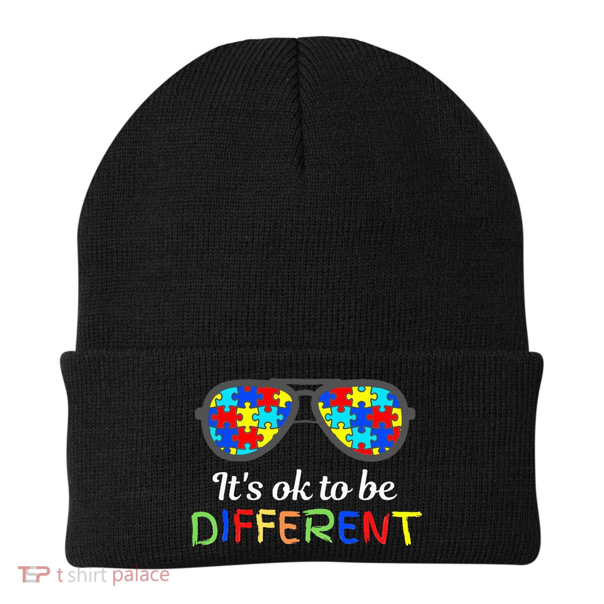 It's Ok To Be Different Sunglasses Be Kind Autism Aware Beanie