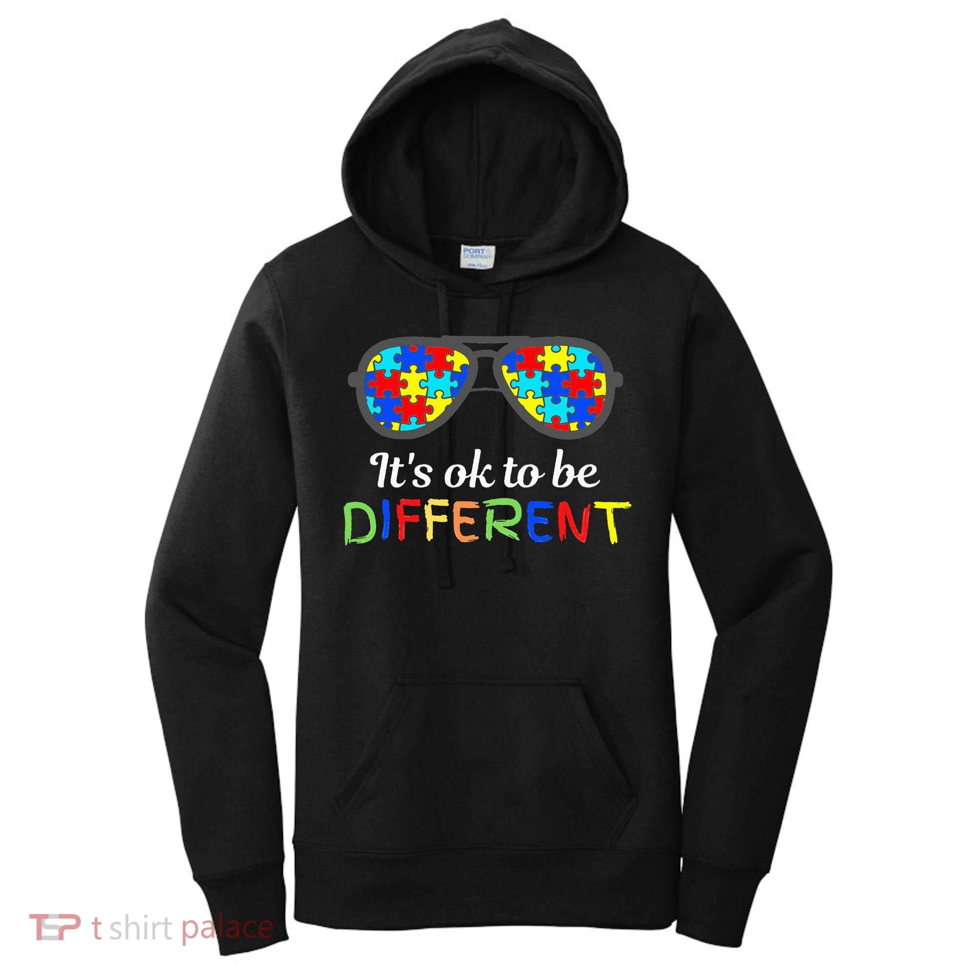 It's Ok To Be Different Sunglasses Be Kind Autism Aware Women's Hoodie