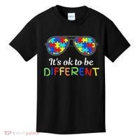It's Ok To Be Different Sunglasses Be Kind Autism Aware Kids T-Shirt thumb 0
