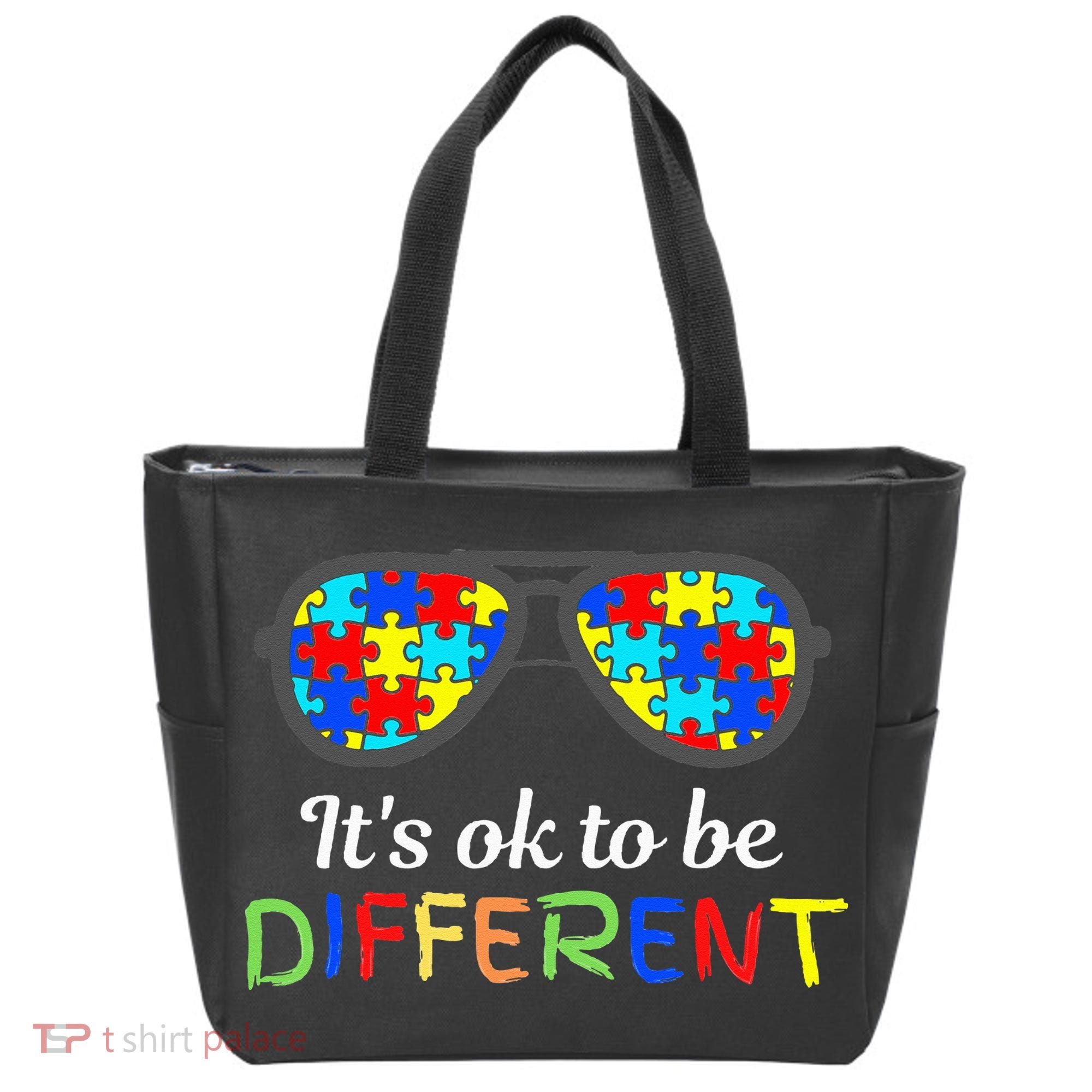 It's Ok To Be Different Sunglasses Be Kind Autism Aware Tote Bag