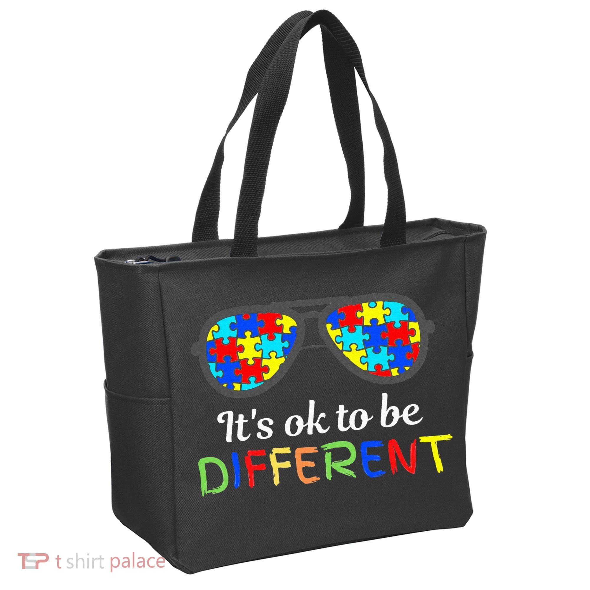 It's Ok To Be Different Sunglasses Be Kind Autism Aware Tote Bag