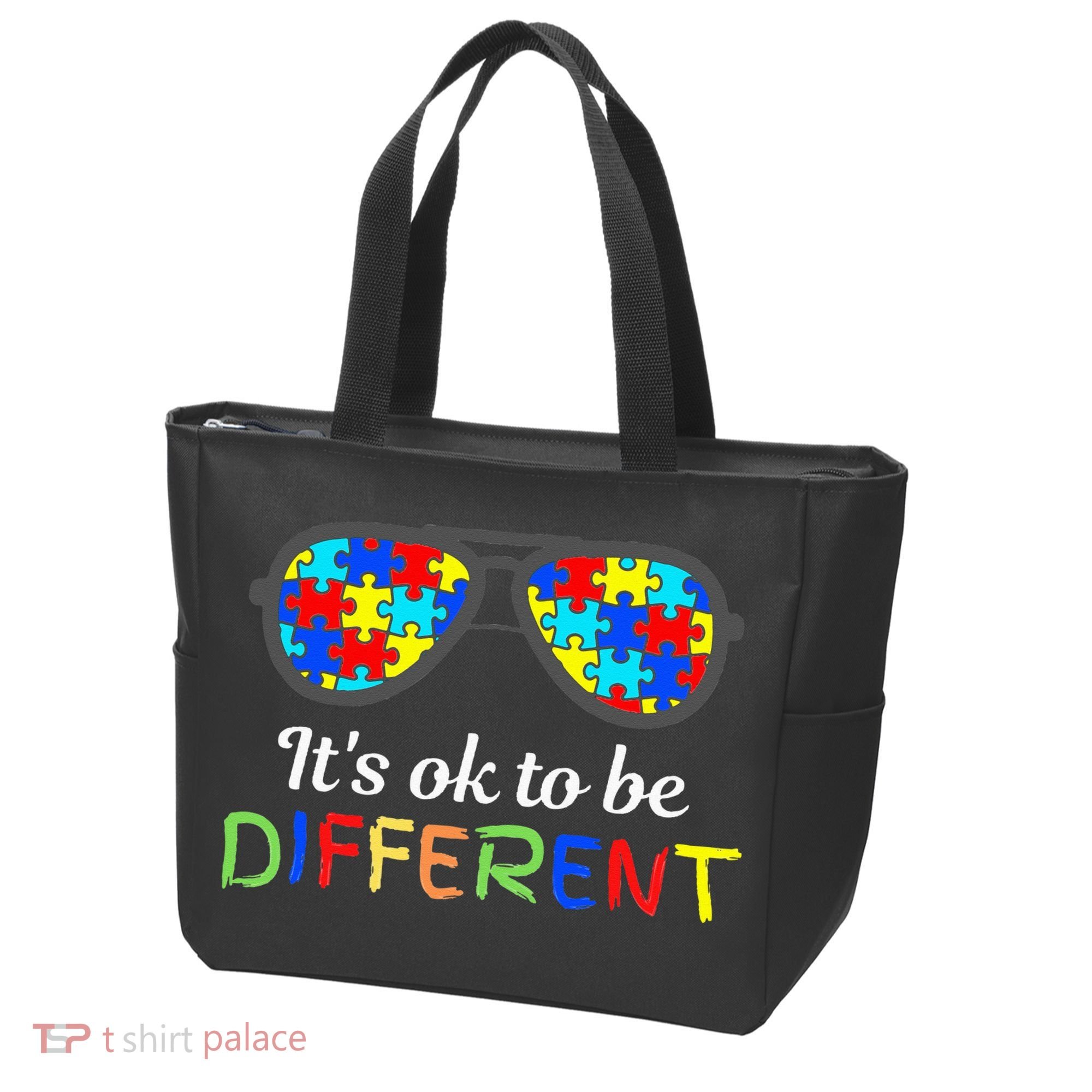 It's Ok To Be Different Sunglasses Be Kind Autism Aware Tote Bag