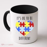 Its Ok To Be Different Autism Awareness Coffee Mug thumb 0