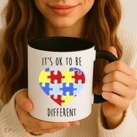 Its Ok To Be Different Autism Awareness Coffee Mug thumb 3