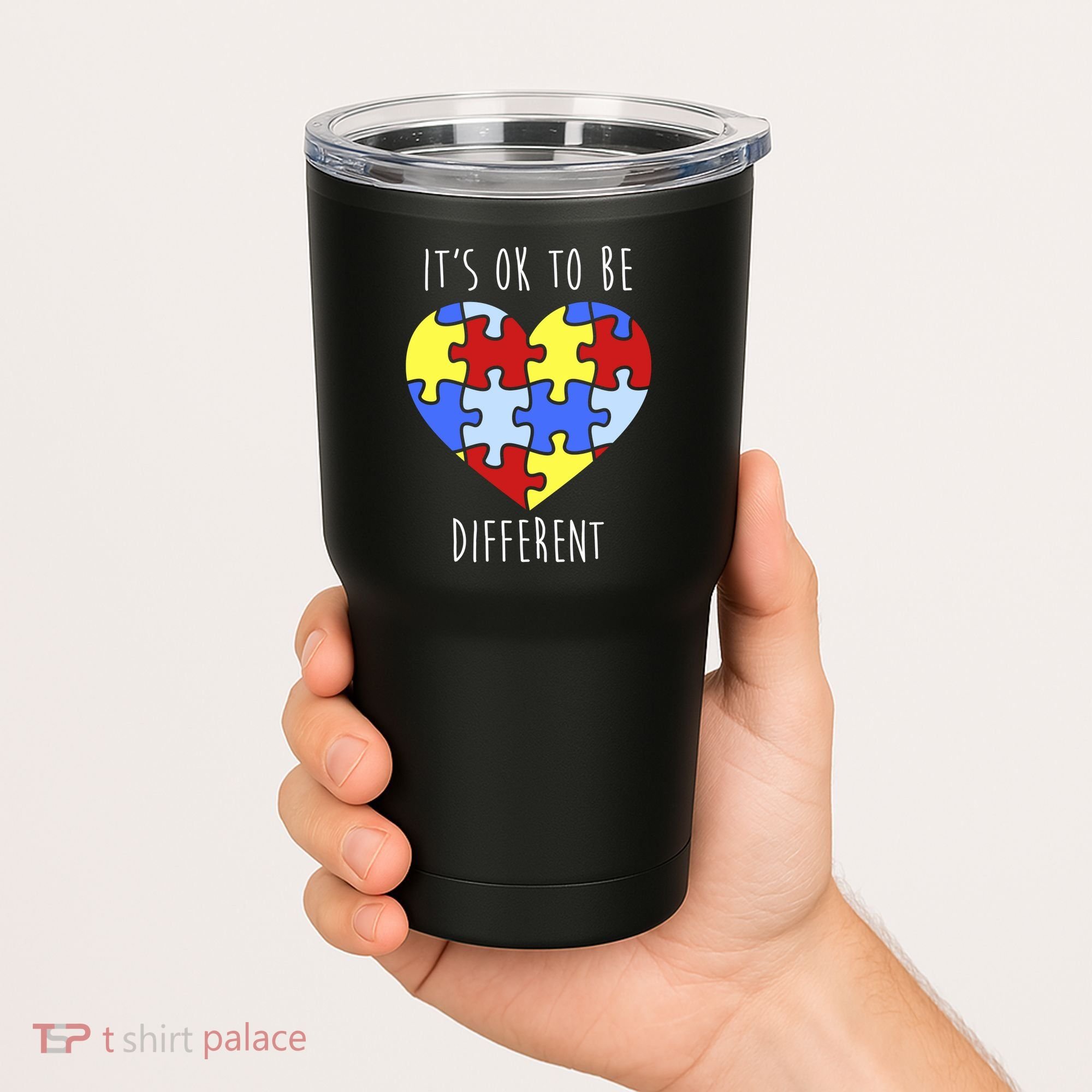 Its Ok To Be Different Autism Awareness Tumbler