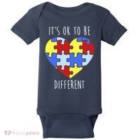 Its Ok To Be Different Autism Awareness Baby Bodysuit thumb 0