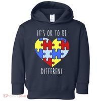 Its Ok To Be Different Autism Awareness Toddler Hoodie thumb 0