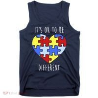 Its Ok To Be Different Autism Awareness Tank Top thumb 0