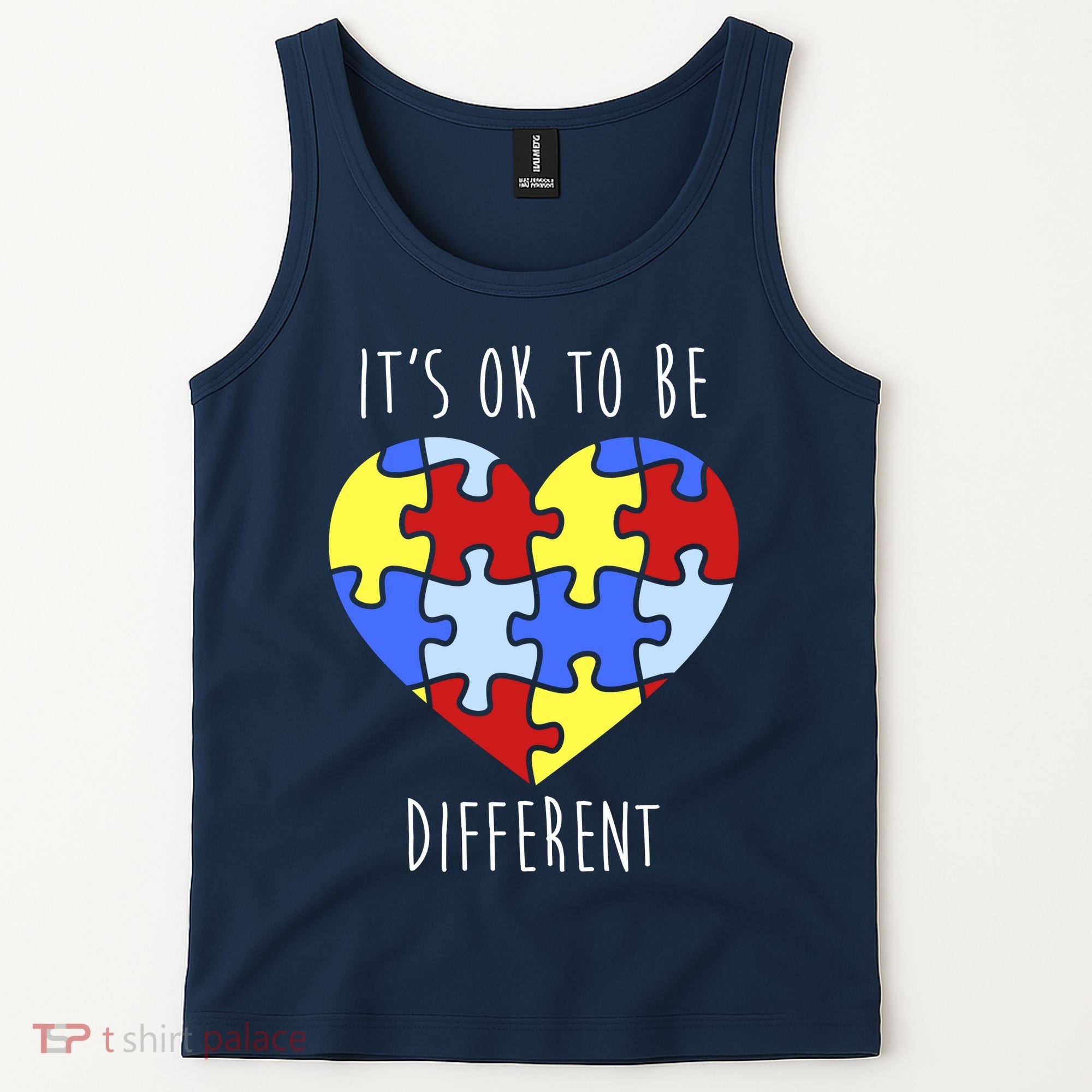 Its Ok To Be Different Autism Awareness Tank Top