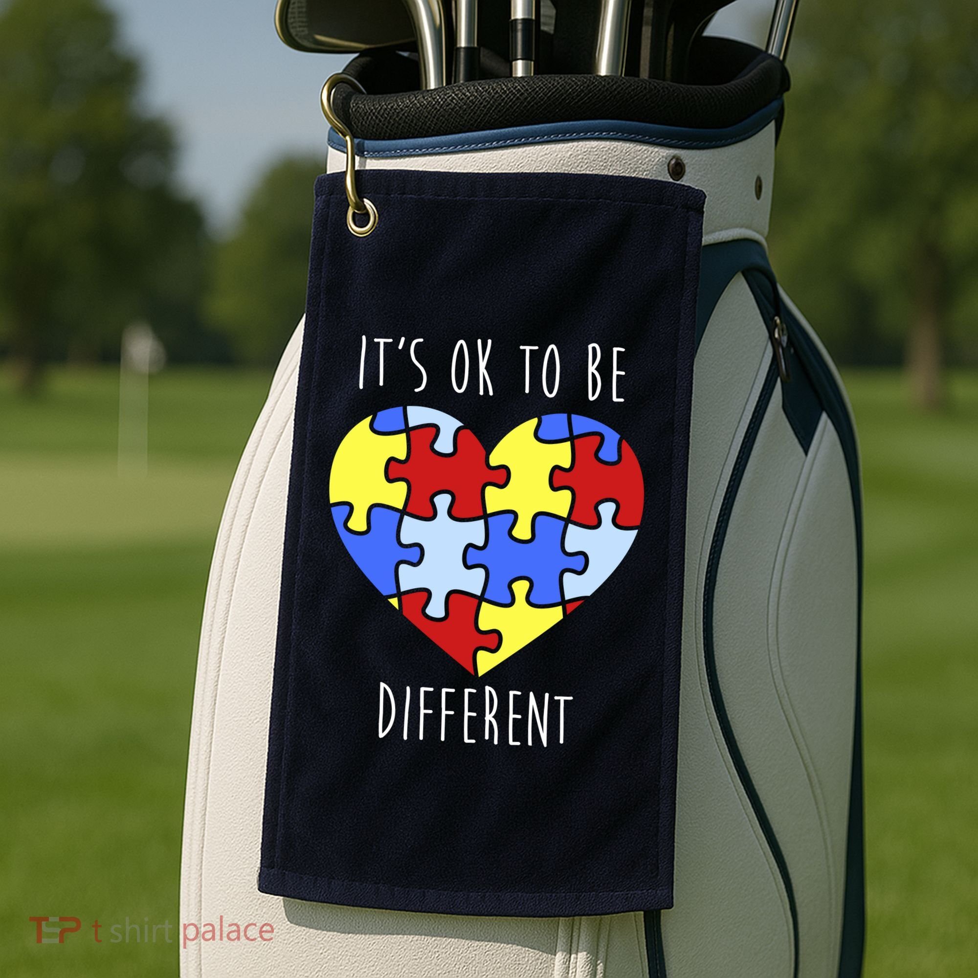 Its Ok To Be Different Autism Awareness Golf Towel