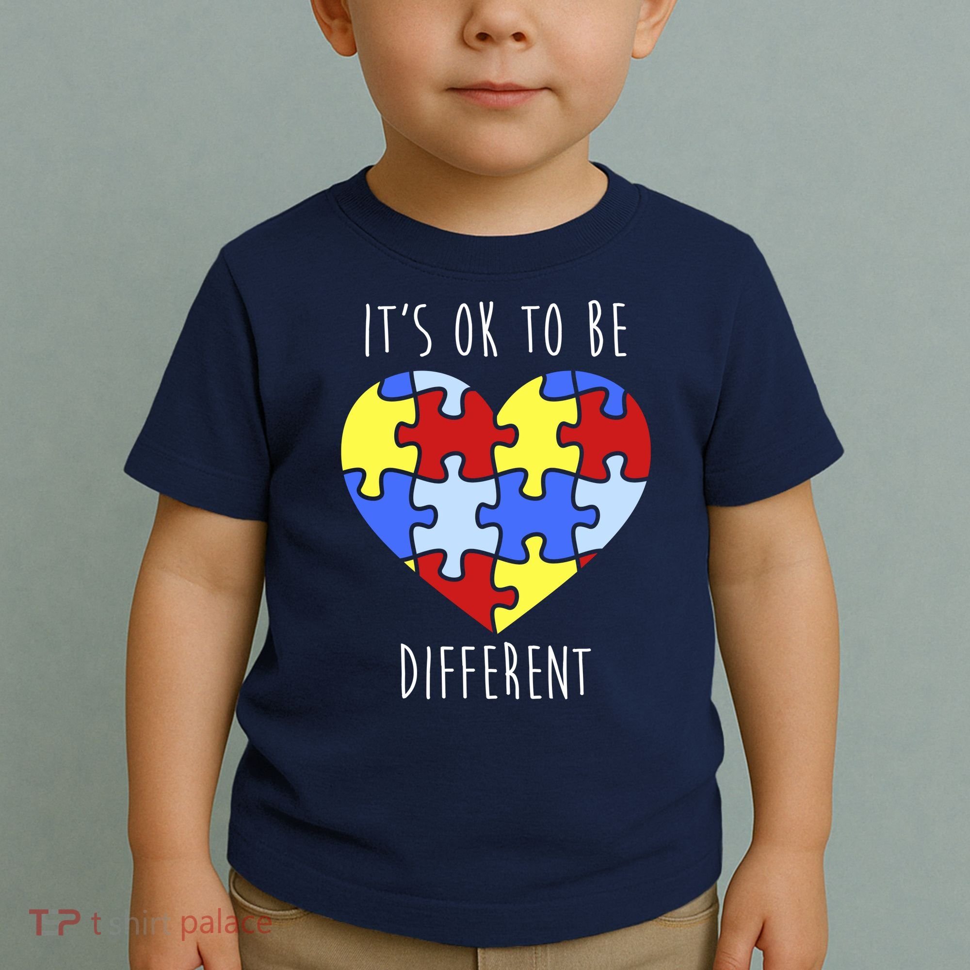Its Ok To Be Different Autism Awareness Toddler T-Shirt