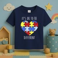 Its Ok To Be Different Autism Awareness Toddler T-Shirt thumb 3