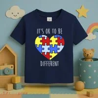 Its Ok To Be Different Autism Awareness Toddler T-Shirt thumb 3