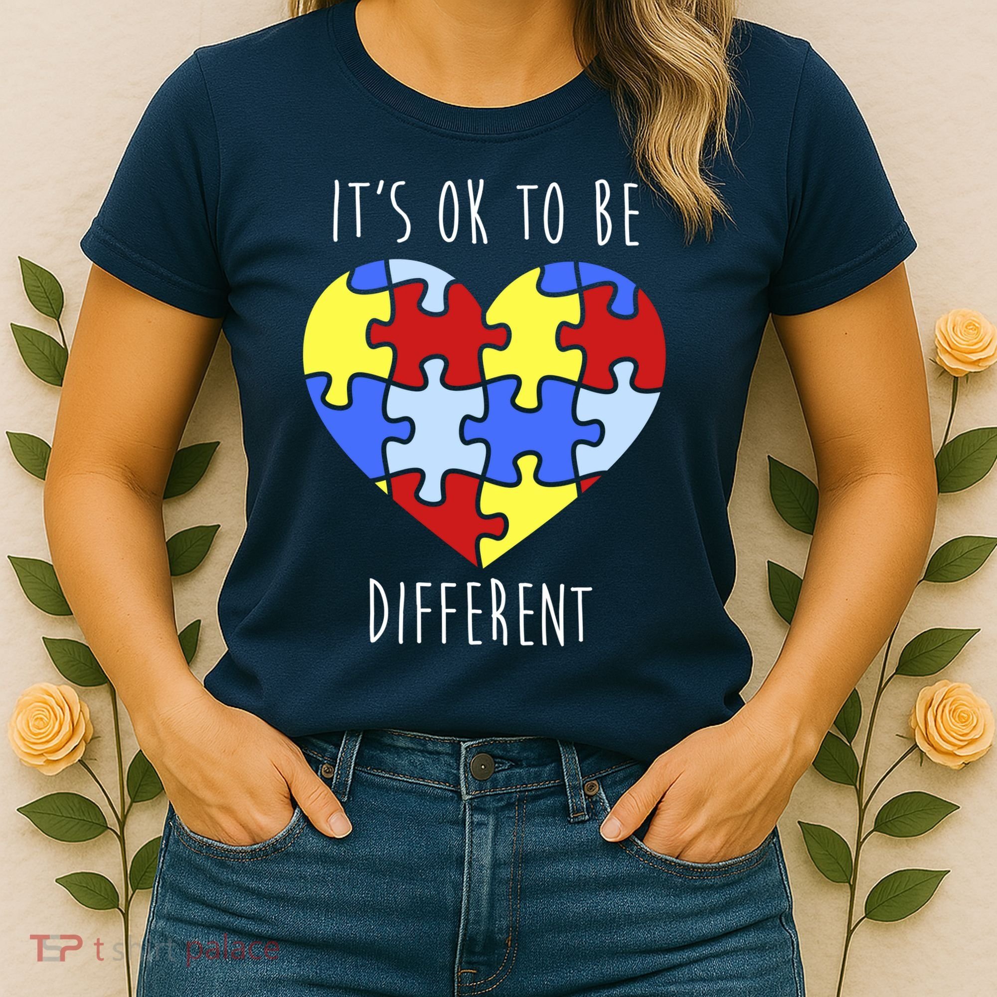 Its Ok To Be Different Autism Awareness Women's T-Shirt
