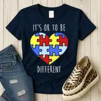 Its Ok To Be Different Autism Awareness Women's T-Shirt thumb 3