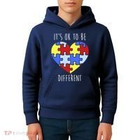 Its Ok To Be Different Autism Awareness Kids Hoodie thumb 4