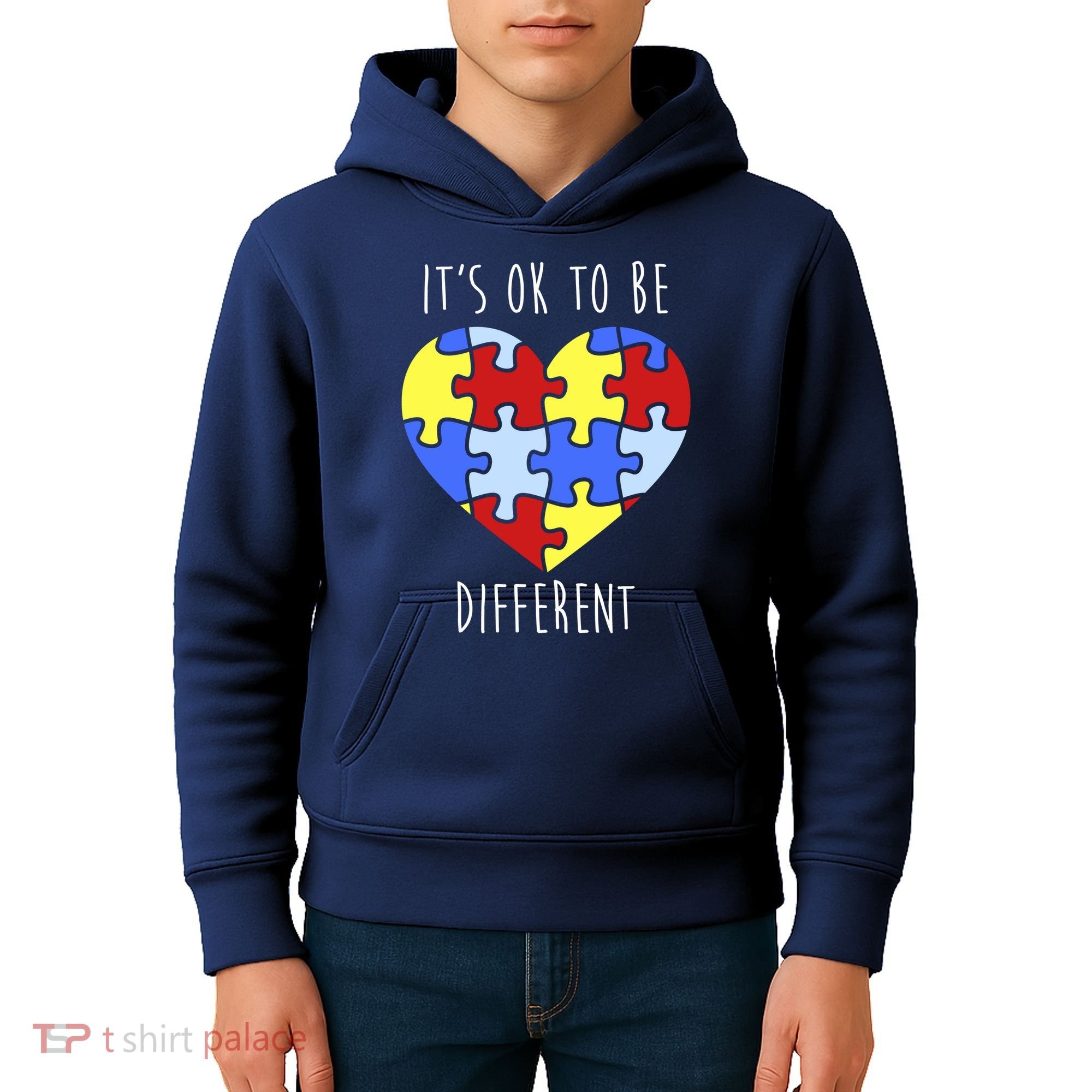 Its Ok To Be Different Autism Awareness Kids Hoodie