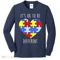 Its Ok To Be Different Autism Awareness Kids Long Sleeve Shirt thumb 0