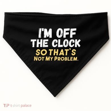 Im Off The Clock USA-Made Doggie Bandana