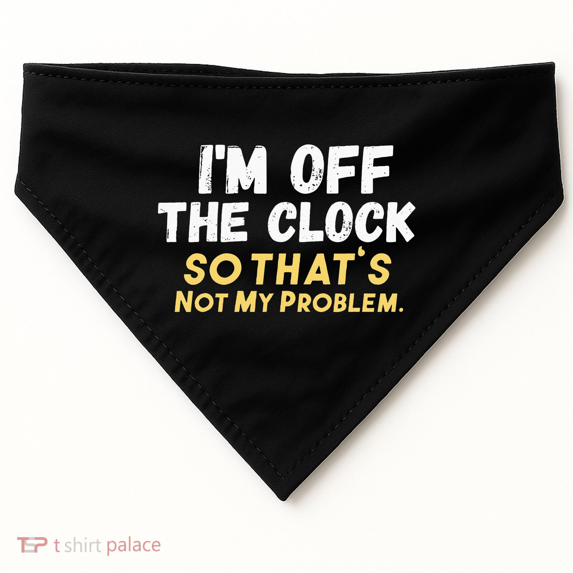 Im Off The Clock USA-Made Doggie Bandana