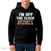 Im Off The Clock Kids Hoodie thumb 4