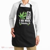 I'm On The Seaweed Diet I See Weed I Smoke Apron thumb 2