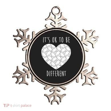 It's Ok To Be Different Autism Awareness Puzzle Heart Ornament