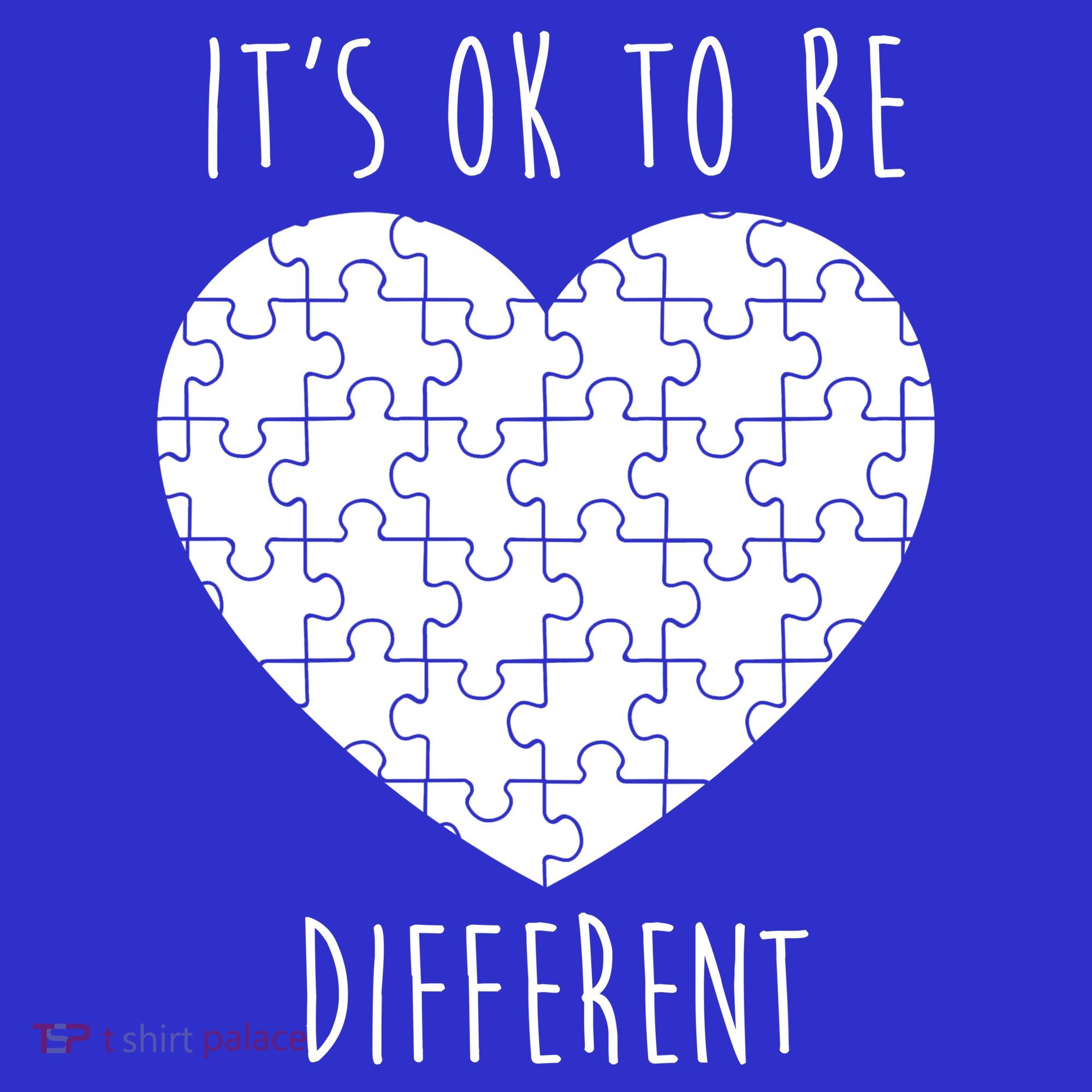 It's Ok To Be Different Autism Awareness Puzzle Heart Women's Tank Top